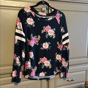 No Boundaries Floral Long Sleeve Top